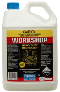 Chemtech Workshop Degreaser 5lt water based, biodegradable, heavy duty