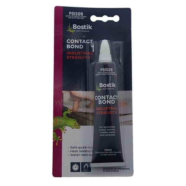 BOSTIK Industrial Strength Quick Drying Heat & Water Resistant Contact Bond 50ml