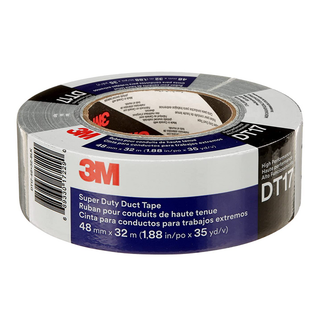 3M DT17 Super Duty High Strength Duct Tape 48mm x 32m Black