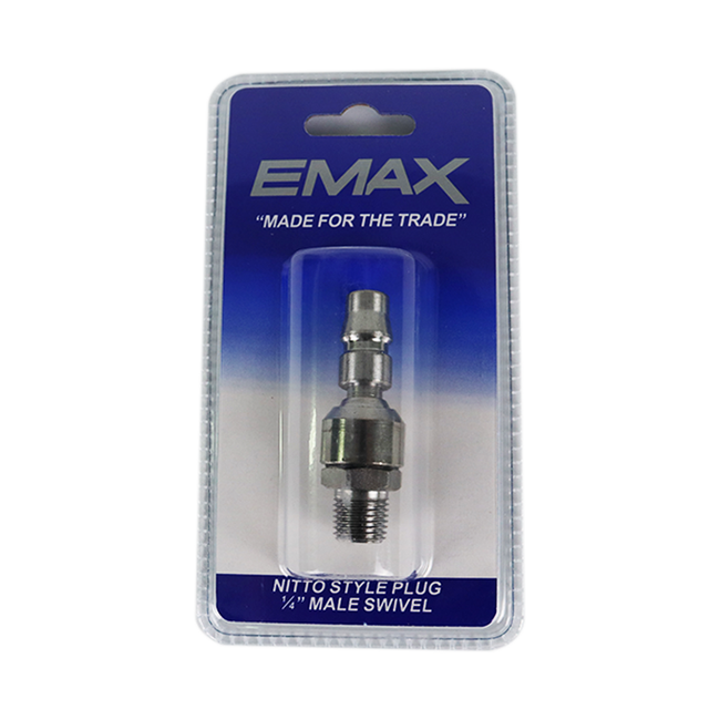 EMAX 1/4" Male Swivel Plug Nitto Style Air Fitting