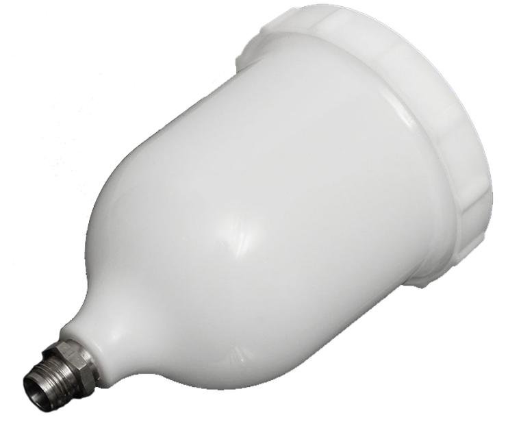 Graduated Male Thread Spray Gun Gravity Fed Pot 600ml Suit DeVilbiss