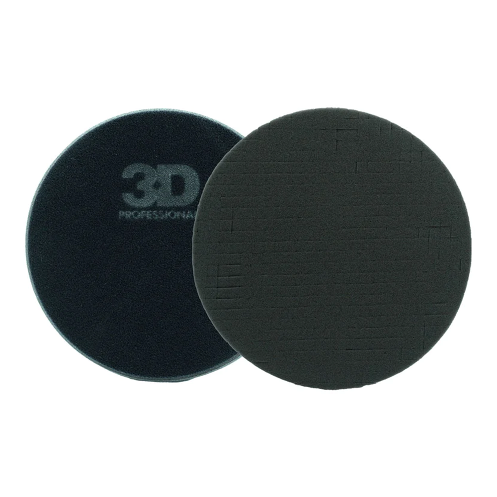 3D Black Foam Finishing Pad 6.5" Hook & Loop Polishing Super Soft