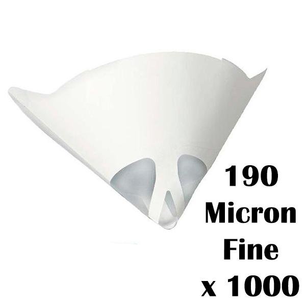 Paper Automotive Paint Strainers 190 Micron Fine Bulk 1000 Pack