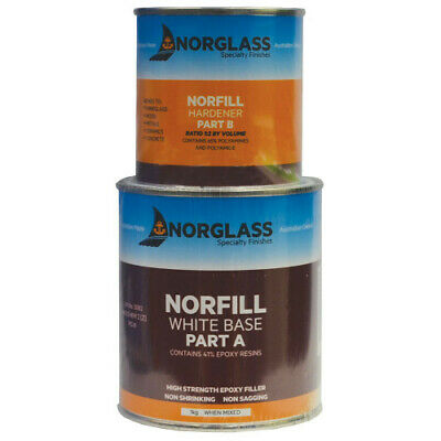 Norglass Norfill Epoxy Filler White Base + Hardener 1kg