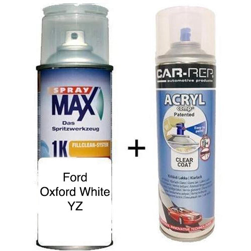 Auto Touch Up Paint Ford Oxford White YZ Plus 1k Clear Coat