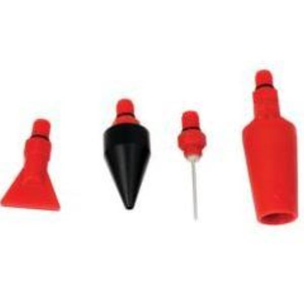 Workquip 4 Pcs Screw Type Nozzle Set For Air Blow Duster Gun 20409A