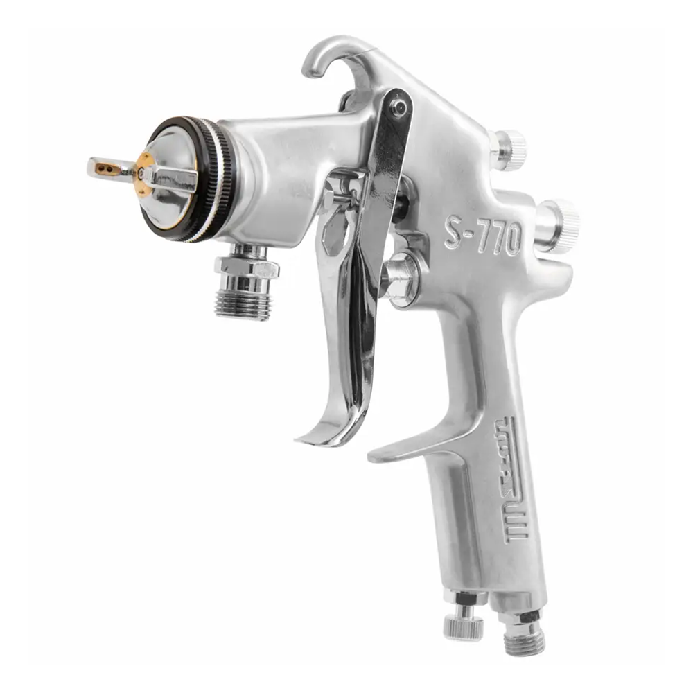 STAR S770 Pressure Pot Spray Gun 1.2mm S-770-00P Basecoat Paint Air Feed Fed