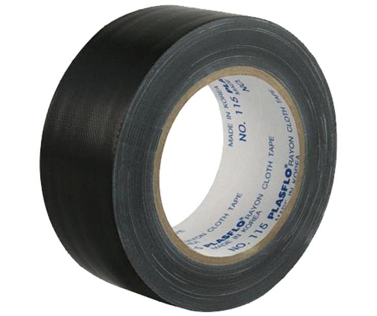 Premium Grade Black Cloth Tape 75mm x 25m Render Duct Blast Gaffa Race