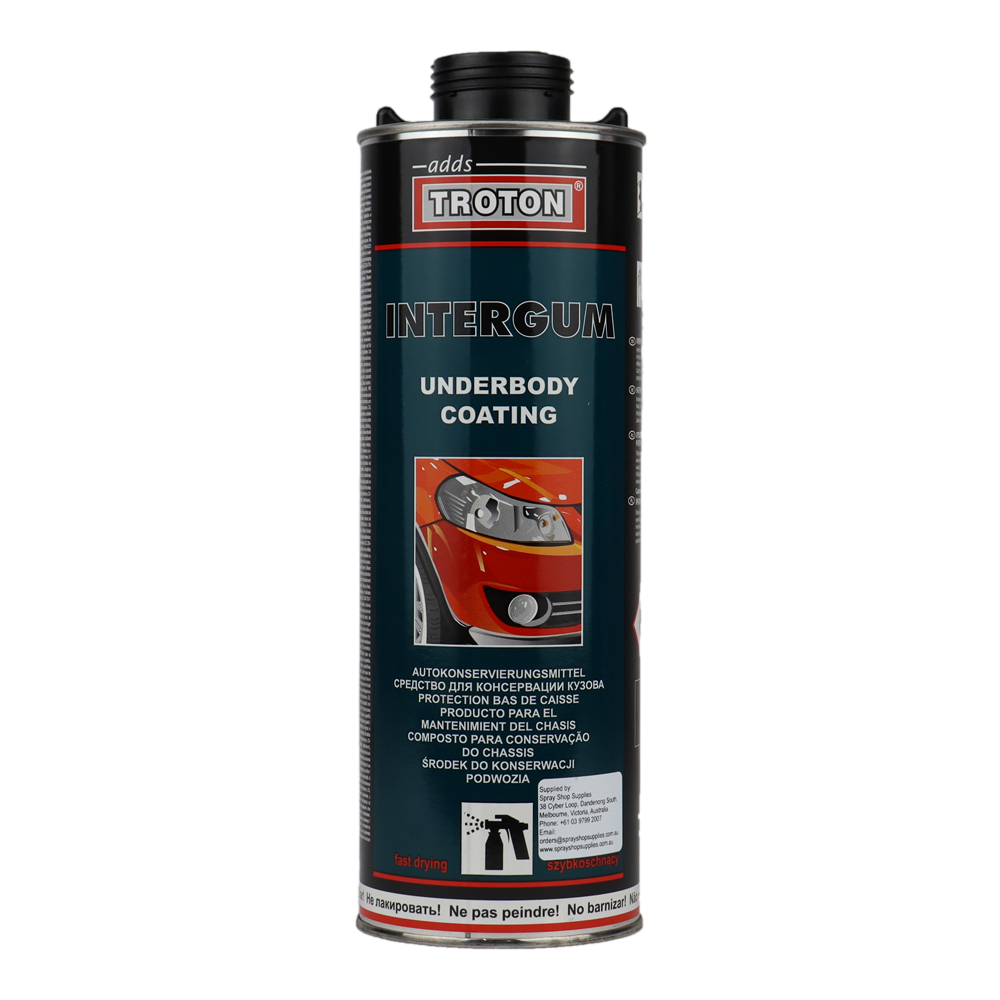 TROTON Intergum Underbody Coating Bitumen Spray On 1L Car Auto Protect –  Wholesale Paint Group