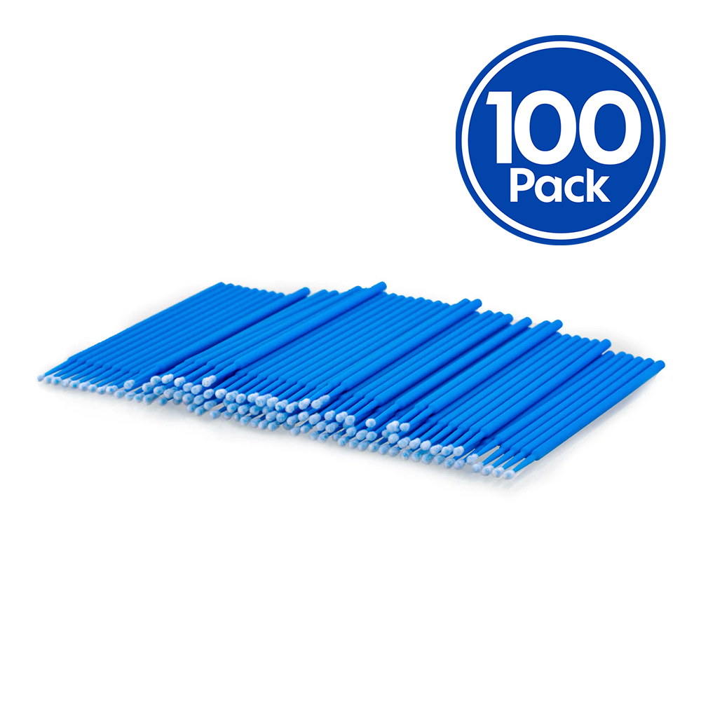 VELOCITY Microbrush Blue Fine Cleaning Brush 2.5mm x 100 pack