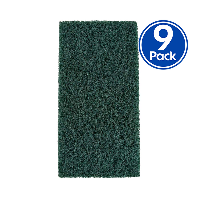 Velocity Green Heavy Duty Coarse Scouring Hand Pad 115mm x 225mm x 9 Pack
