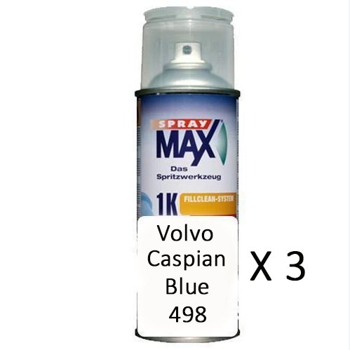 Auto Touch Up Can Volvo Caspian Blue 498 x 3