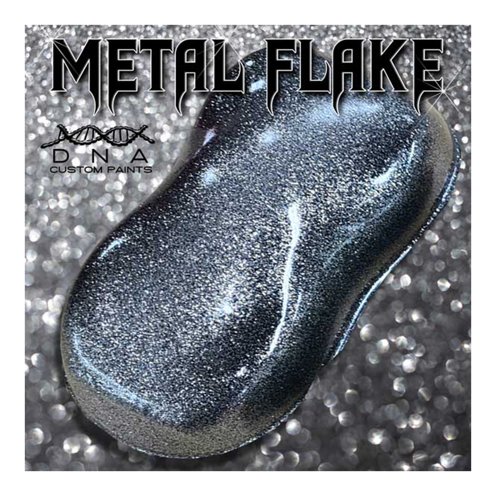 DNA PAINTS Metal Flake 350ml Aerosol Silver Fine - 50 Micron
