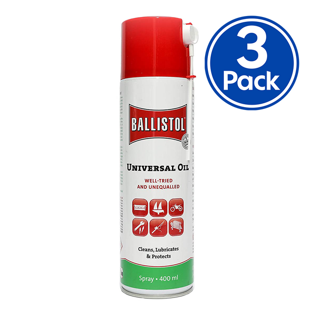 Bondall Ballistol Spray Lubricant Cleans Lubricates Protects 400ml Aerosol x 3 Pack