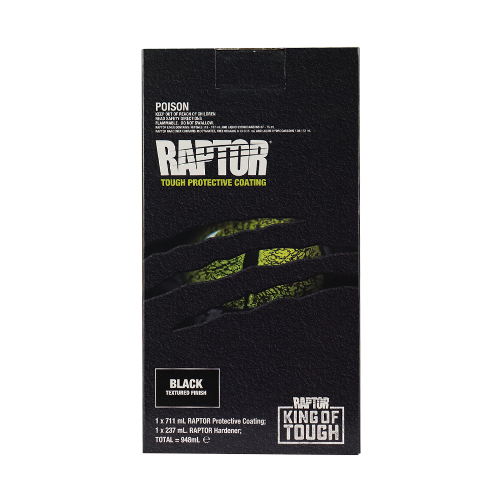 U-POL Raptor Tough Protective Coating 1L Kit Black