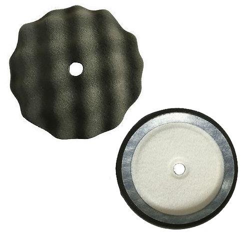 SAR Hook & Loop Fastener 150mm Black Waffle Pad Car Truck Automotive Care