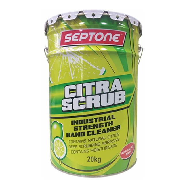 SEPTONE Citra Scrub Industrial Strength Workshop Hand Cleaner 20kg Tin