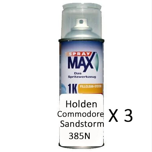 Automotive Touch Up Spray Paint Can Holden Commodore Sandstorm 385N x 3