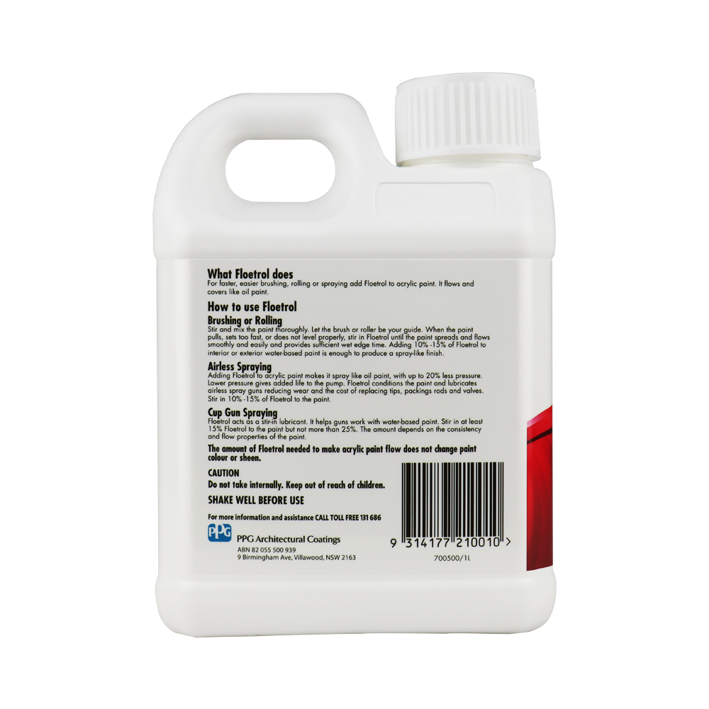 Flood Floetrol Acrylic Stain Conditioner Painting Additive 1L x 3 Pack