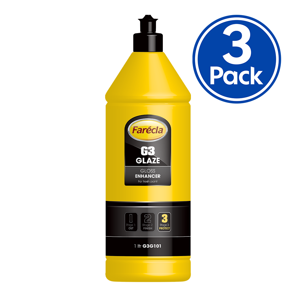FARECLA G3 Glaze Gloss Enhancer 1L Scratch Filling Compound G3G101 x 3 Pack
