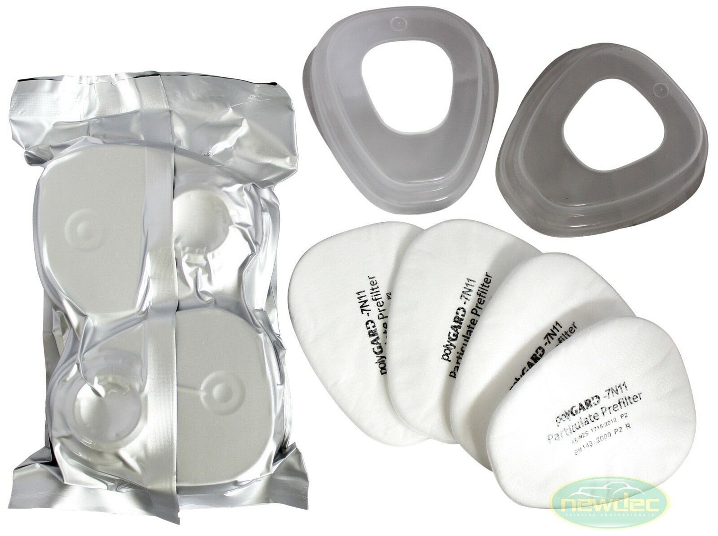 IQUIP PAINTERS RESPIRATOR P2 KIT WITH FILTERS FACE MASK ORGANIC VAPOURS