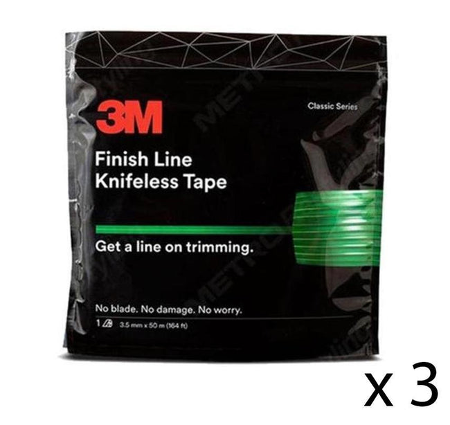 3M Finish Line Knifeless Tape KTS-FL1 Green 3.5mm x 50m x 3 Rolls