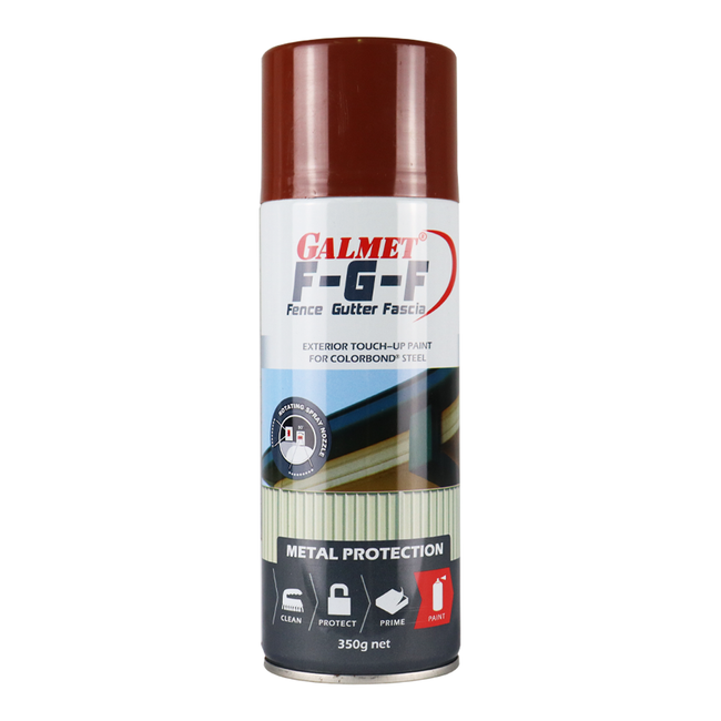 Galmet Colorbond® Touch-Up Paint FGF – Fence, Gutter, Fascia 350g Manor Red®