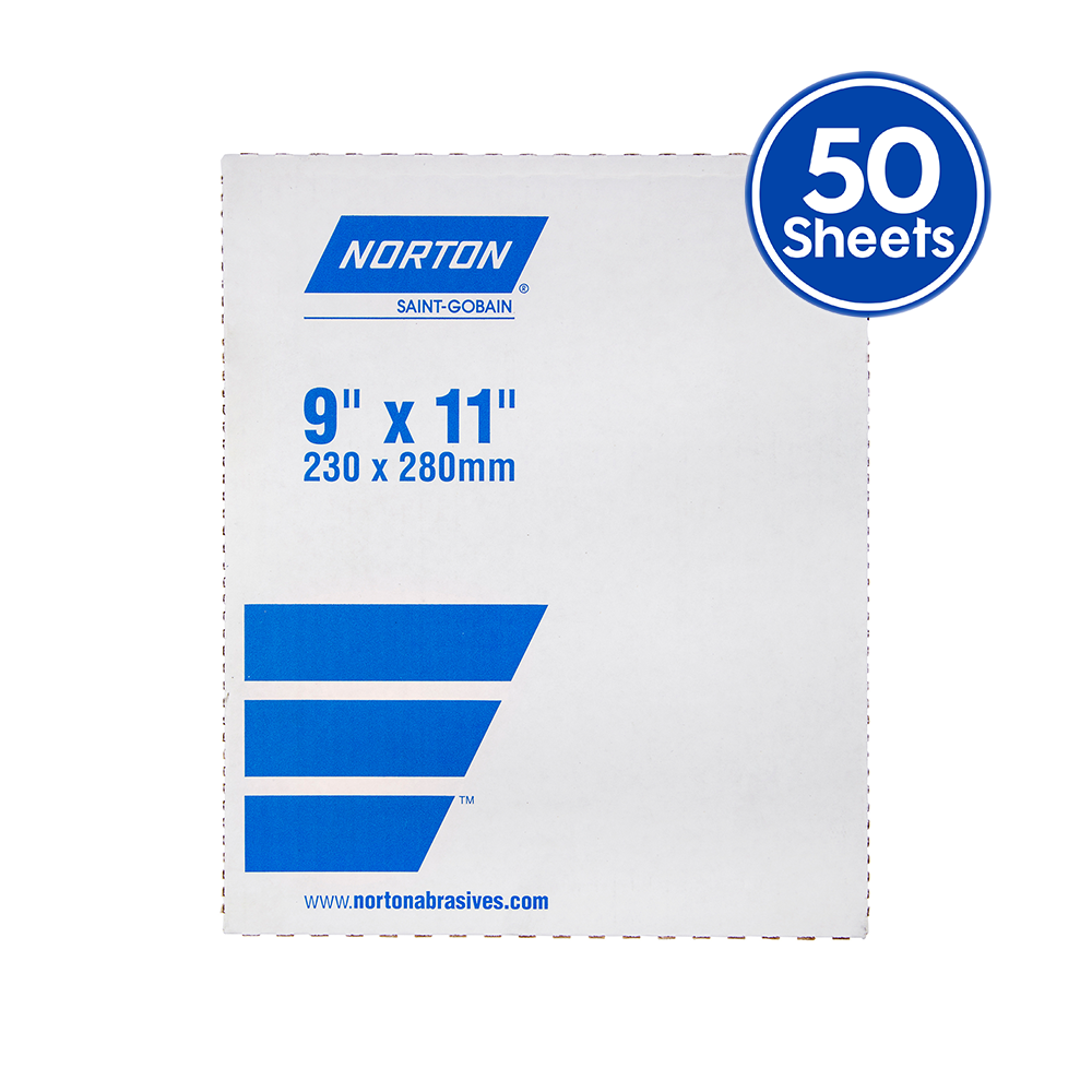 Norton NO-FIL A275 Sandpaper Sheets P80 - P1200 230X280MM Box 100