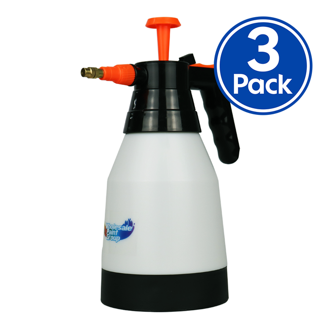 WPG Pressure Pump Sprayer Bottle 1L x 3 Pack Cleaning Degreasing
