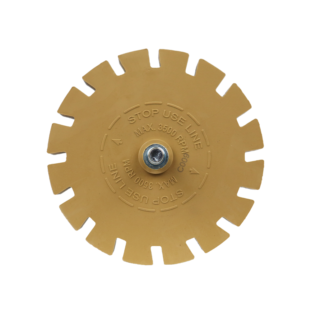 SAR Slim Caramel Tractor Erasor Wheel 4" with Drill Arbour