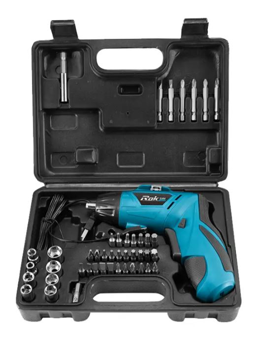 ROK 3.6V LITHIUM SCREWDRIVER 44PC KIT