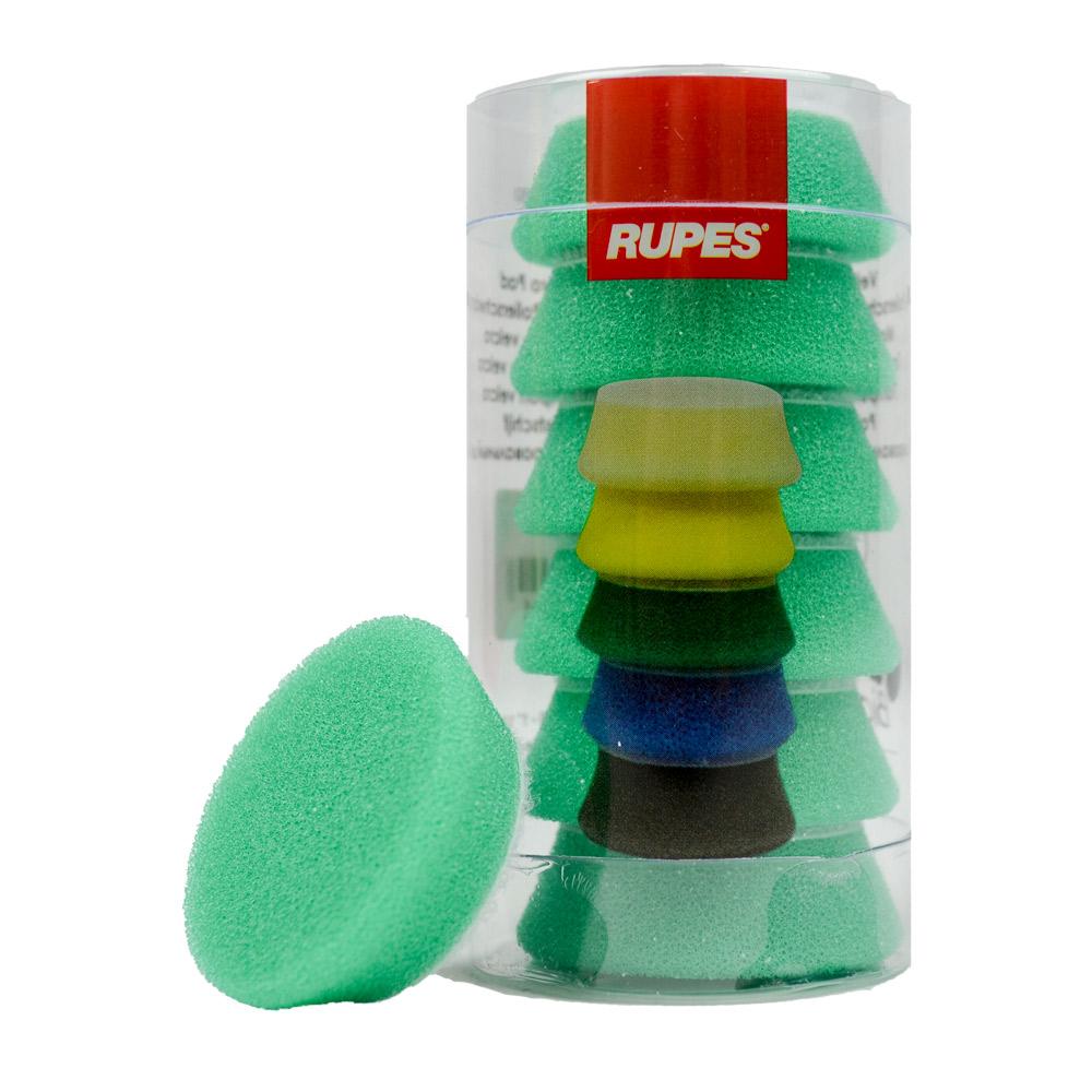 RUPES Bigfoot 30/40mm Nano iBrid Green Medium Polishing Pad 9.BF40J x 6 Pack