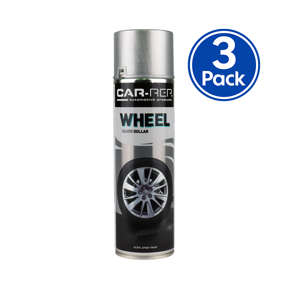 CARREP Professional Automotive Acrylic Aerosol 500ml Wheel Silver Dol