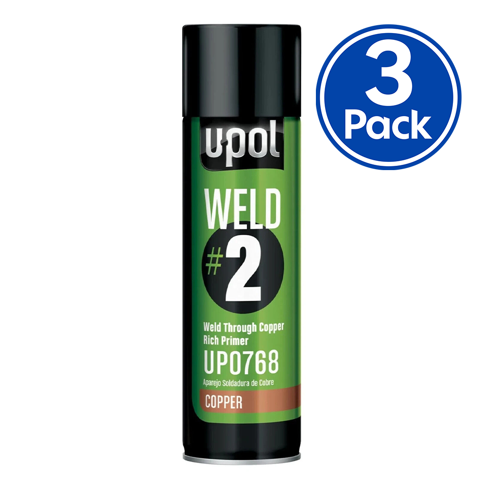 U-POL Weld #2 Weld Through Copper Rich Primer 450ml x 3 Pack