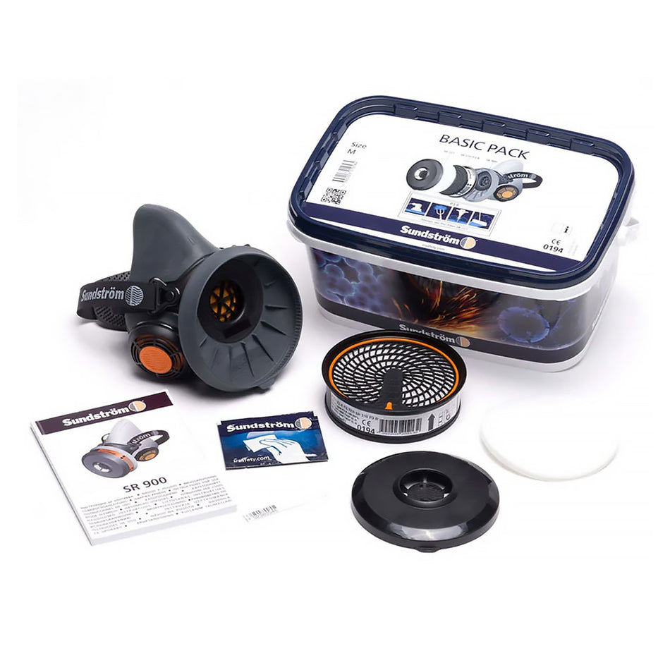 Sundstrom Basic Spray Mask Respirator Starter Kit SR900 6152 Paint Protection