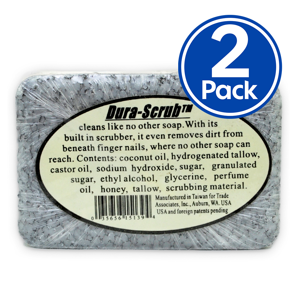 DURABLOCK DuraScrub Heavy Duty Soap Bar With Built In Scrubber 90g x