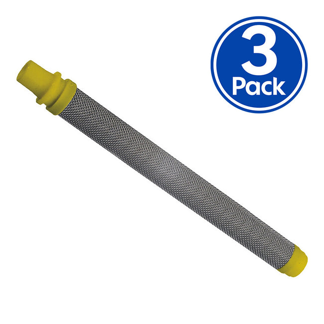 WAGNER Fine Spray Gun Filter Insert Yellow 100 Mesh 0.14mm x 3 Pack