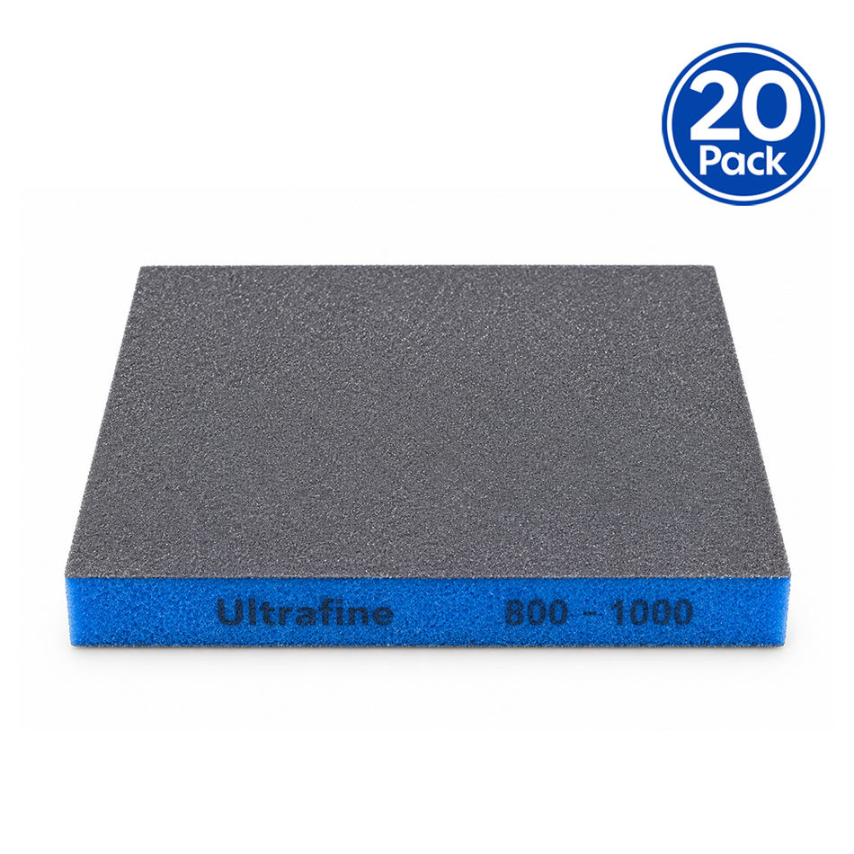 SIA 7983 siasponge Flex Ultra Fine Blue Sanding Pad 98mm x 120mm 20 Pack