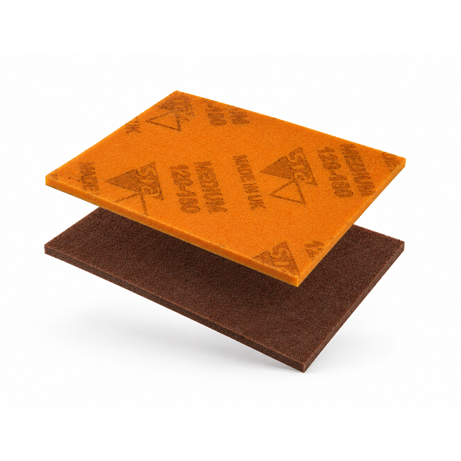 SIA 7979 Siasponge Flat Medium Orange 115x140x5mm 20 Pack