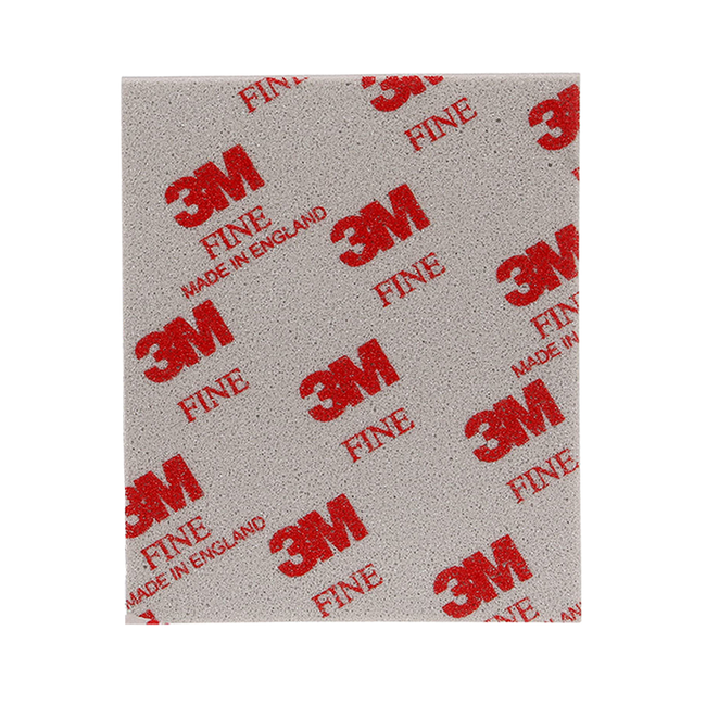 3M Softback Wet Or Dry Sanding Sponge Fine 115mm x 140mm 03809 x 5 Pack