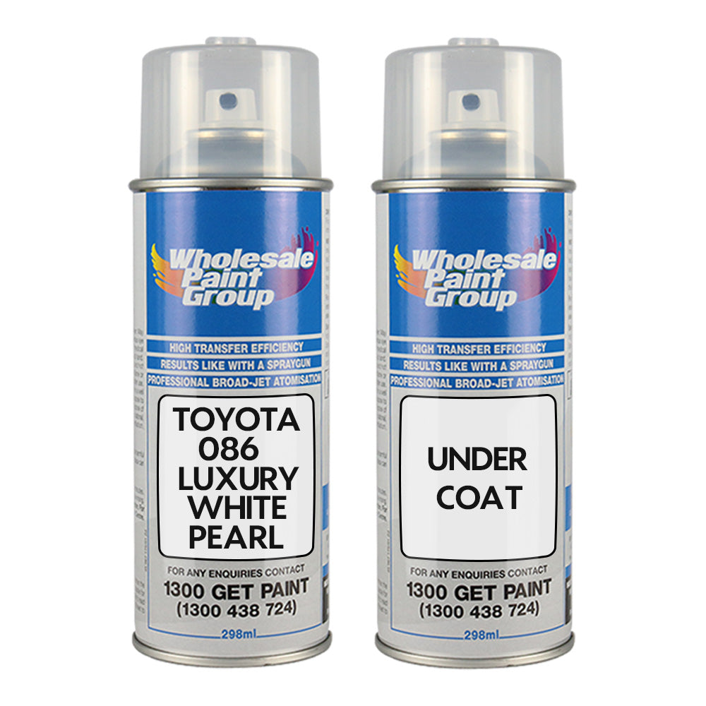 Auto Car Touch Up Spray Paint for Toyota 086 Luxury White Pearl Plus Undercoat