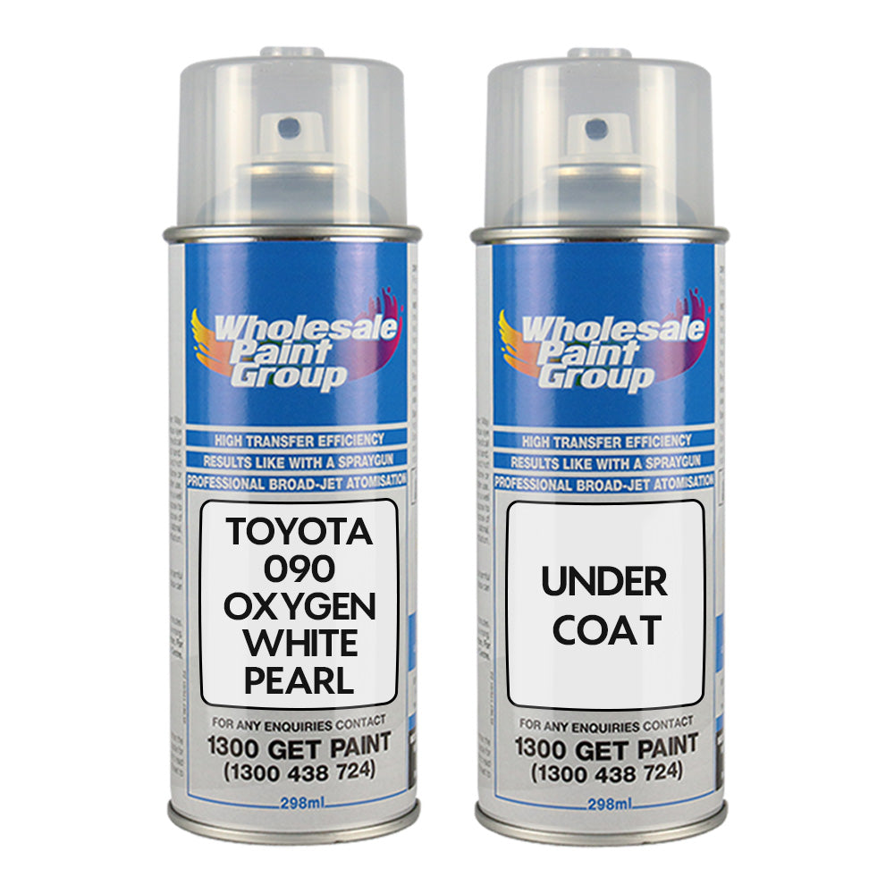 Auto Car Touch Up Spray Paint for Toyota 090 Oxygen White Pearl Plus Undercoat
