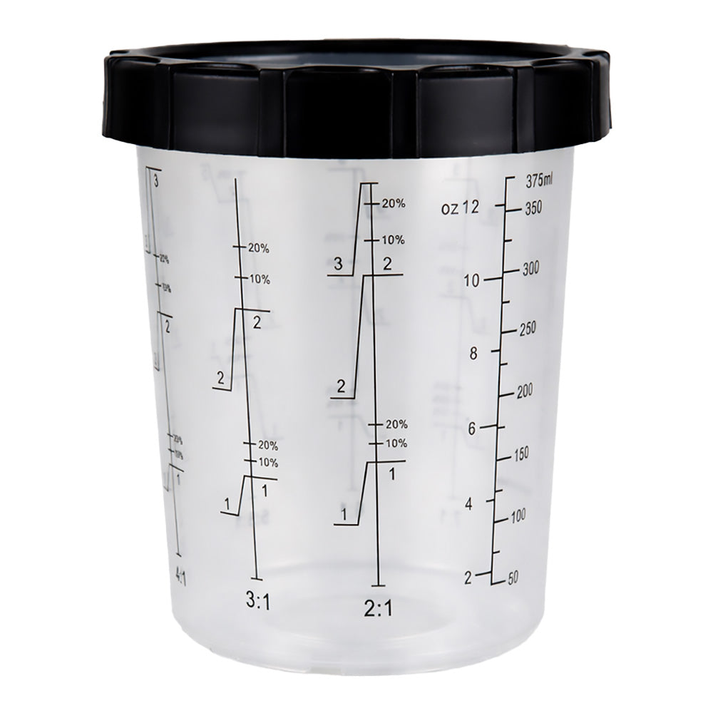 3M PPS Paint Cup Kit And Collar 400ml Box Of 4 Midi Disposable Spray System