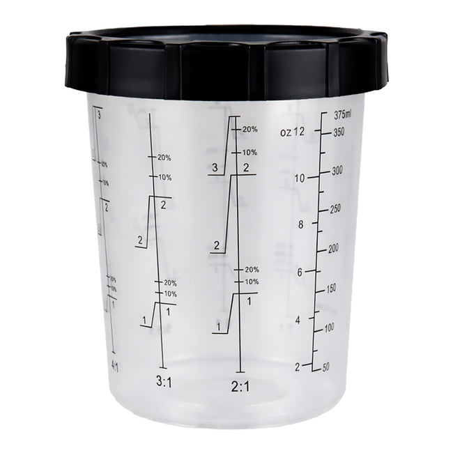 3M PPS Paint Cup Kit And Collar 400ml Box Of 4 Midi Disposable Spray System