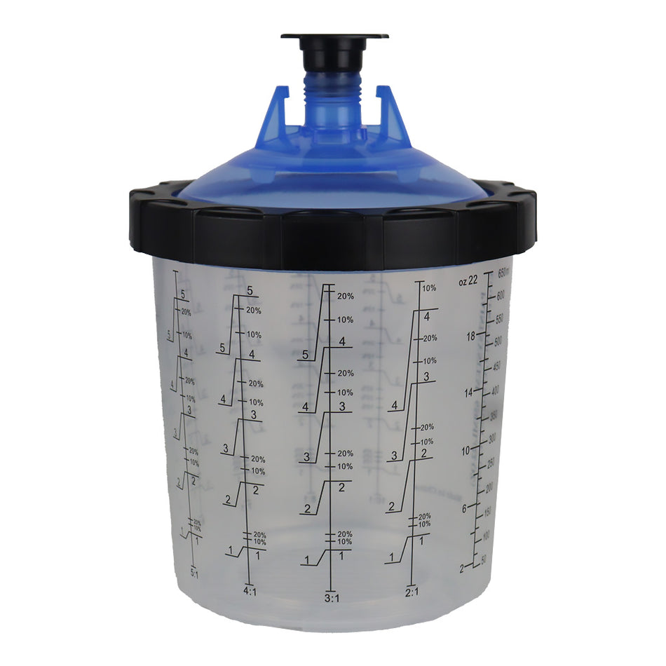 3M Disposable Lids & Liners Kit 650ml 125um Filters Standard PPS Paint Cup Kit