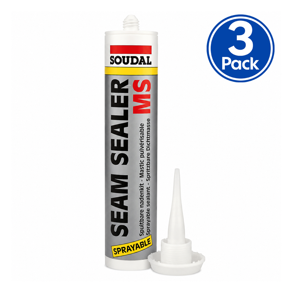 SOUDAL MS Seam Sealer Beige 290ml 3 Pack