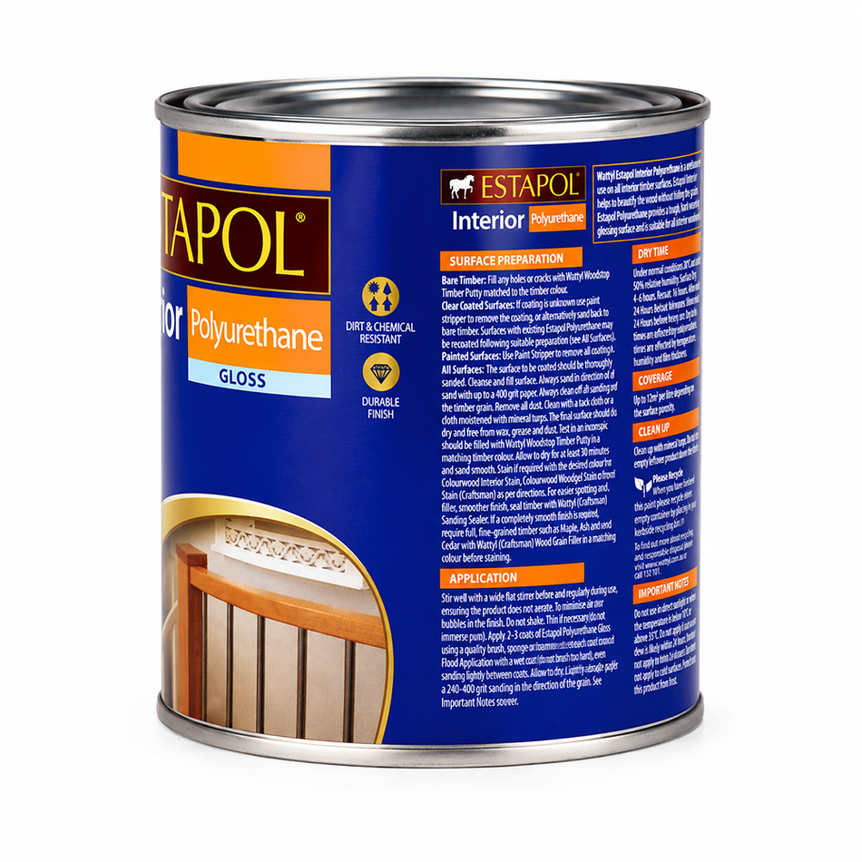 WATTYL Estapol Interior Polyurethane Gloss Clear 500ml