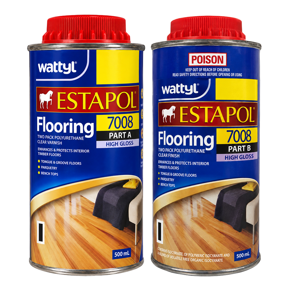 WATTYL Estapol Flooring 7008 Two Pack High Gloss 1L Kit
