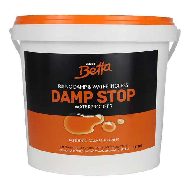 GRIPSET Betta Damp Stop Primer 4L Moisture Barrier Waterproofing Primer