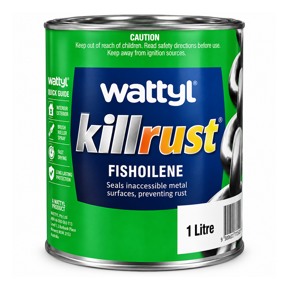 WATTYL Killrust Fishoilene Rust Inhibitor Protective Coating 1L